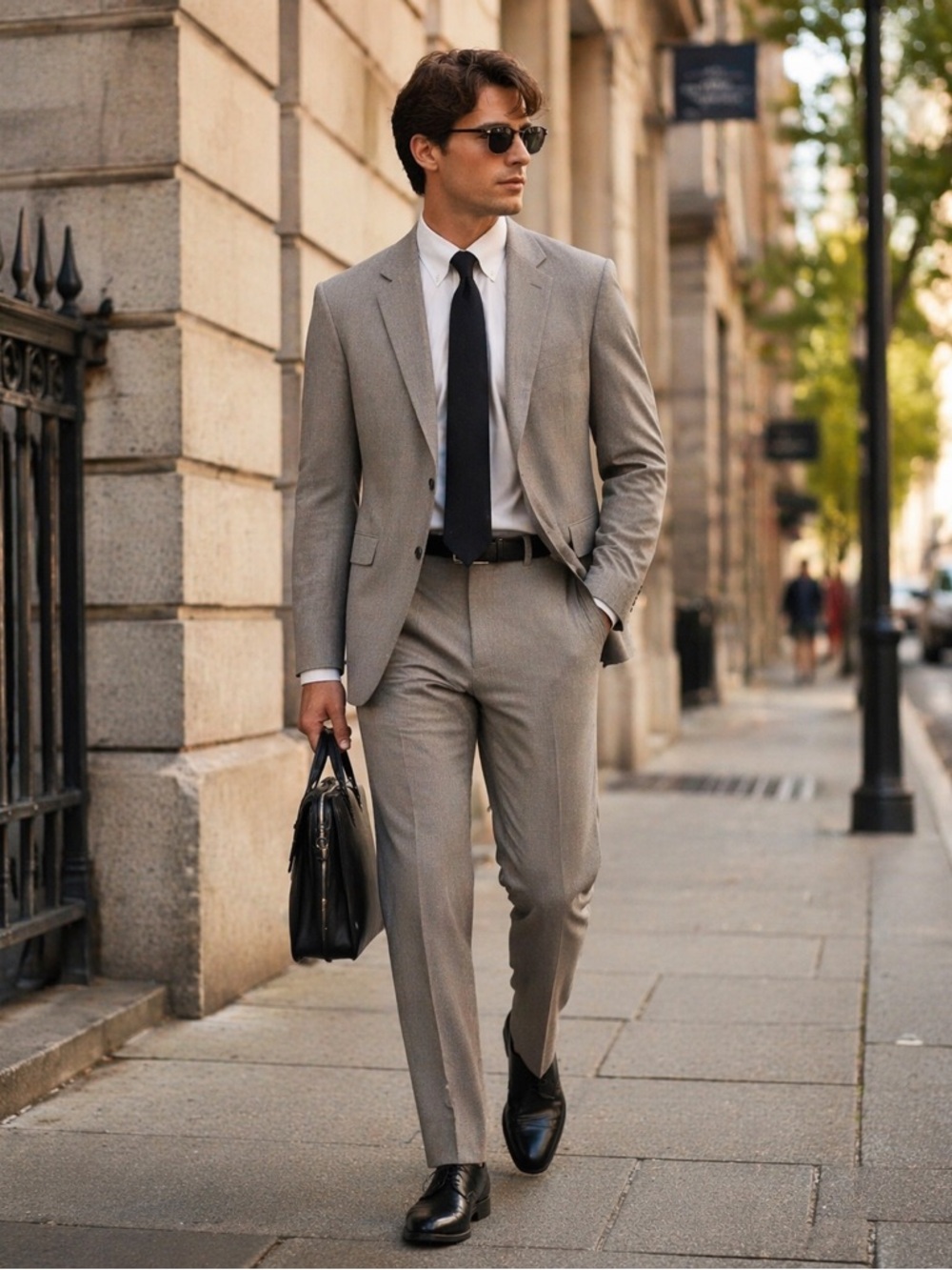 BANANA REPUBLIC Men's Tan Herringbone TAILORED SLIM FIT Suit 42R 35X30
